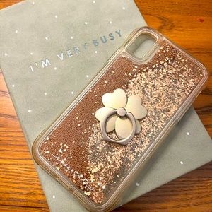 Moving Glitter iPhone XR Case with Stand